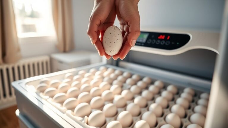 set eggs carefully inside