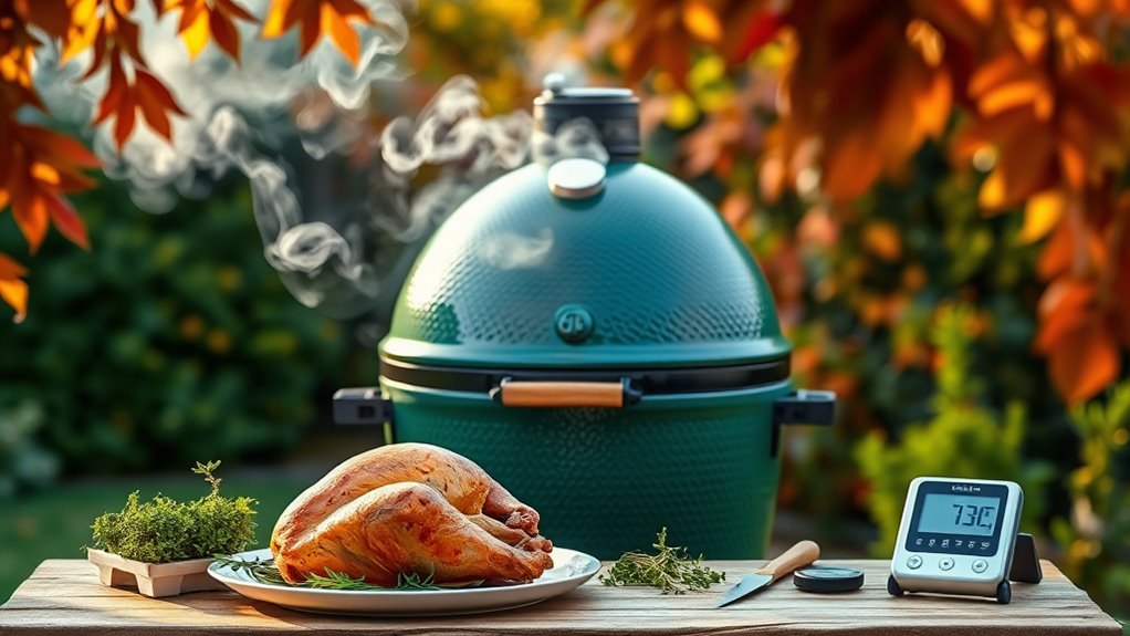 set up for indirect roasting