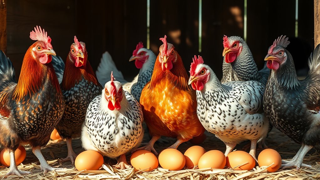 seven brown egg layer types