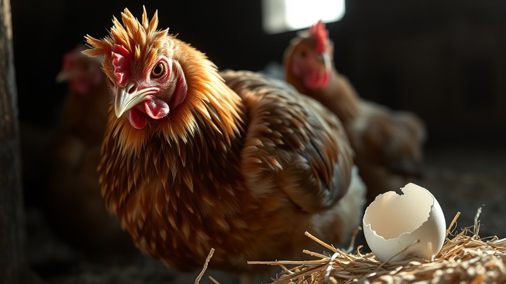 signs of painful egg laying
