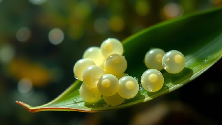 small rounded gelatinous clusters