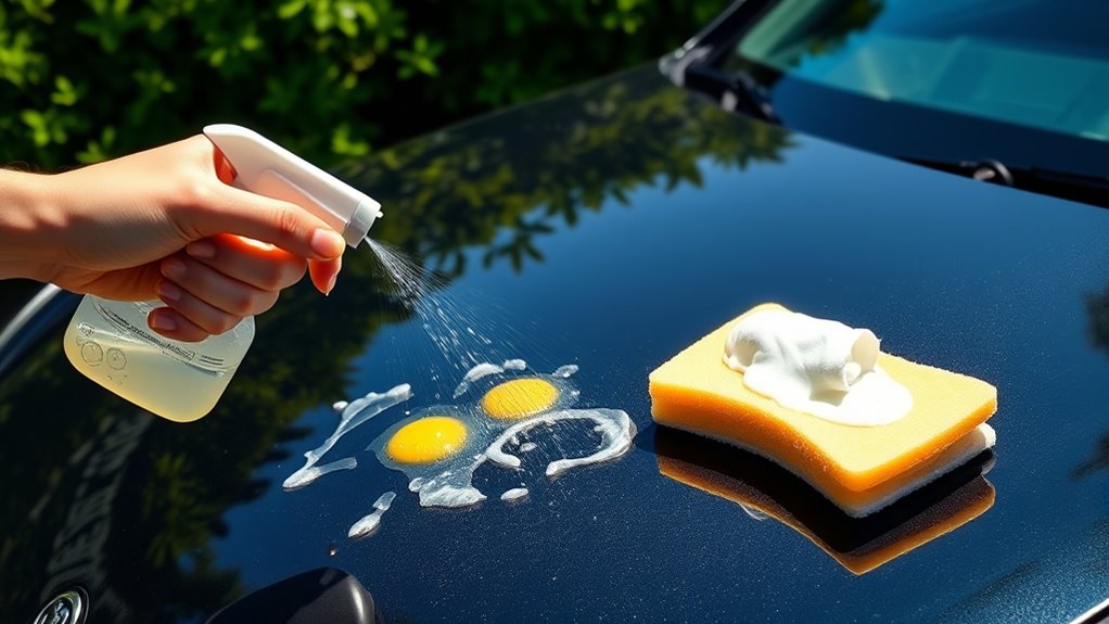 softened egg residue removal