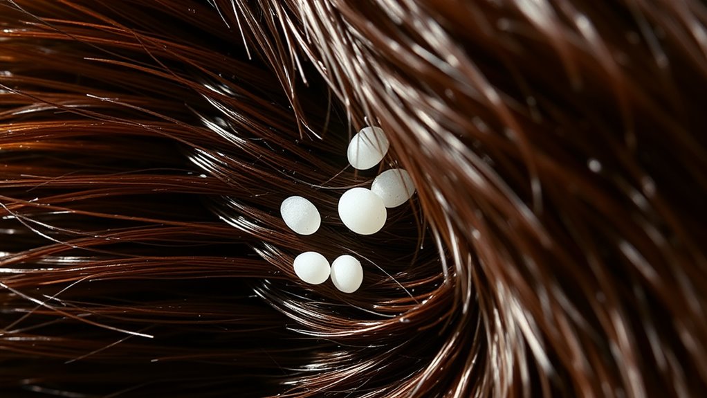 spot tiny white flea eggs