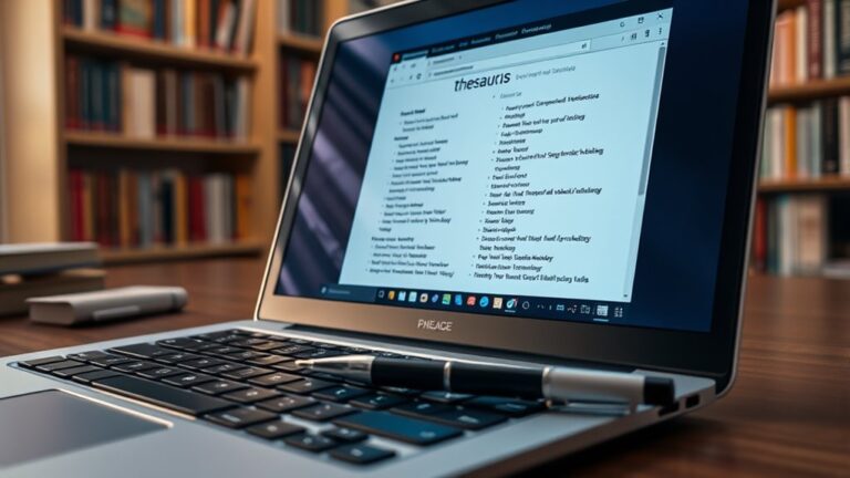 thesaurus shortcut opening guide