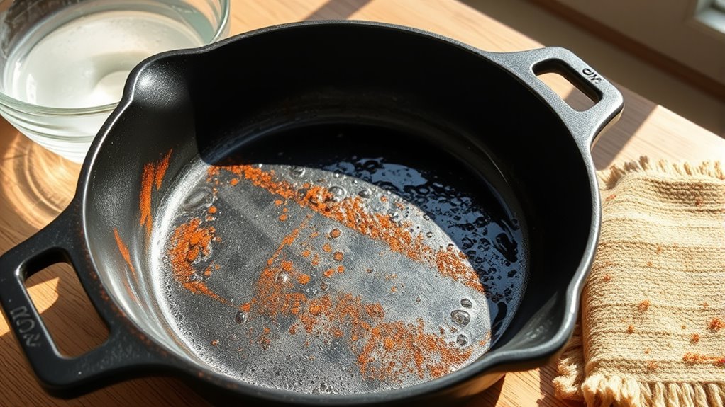 vinegar soak scrub rust