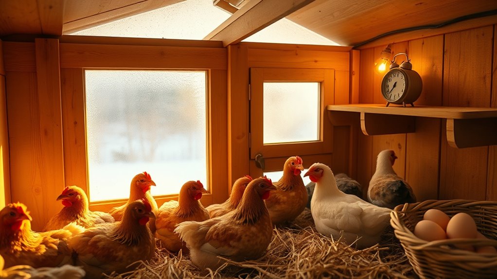 winter supplemental lighting for hens